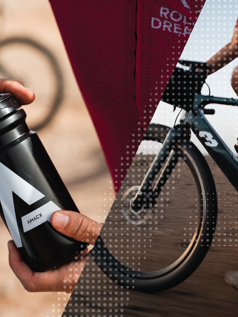 Nutrizione sportiva Amacx per ciclisti – Formulata per supportare idratazione e resistenza, permettendo ai ciclisti di mantenere alte prestazioni su lunghe distanze e percorsi impegnativi.